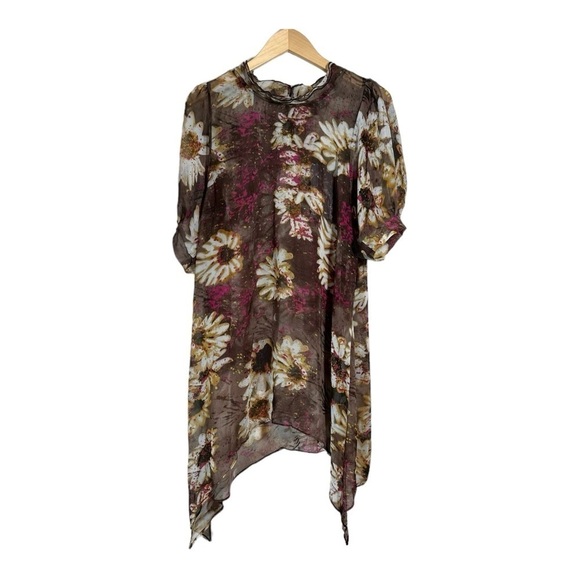 Pretty Angel Sheer Silk Tunic NWT - Picture 1 of 8